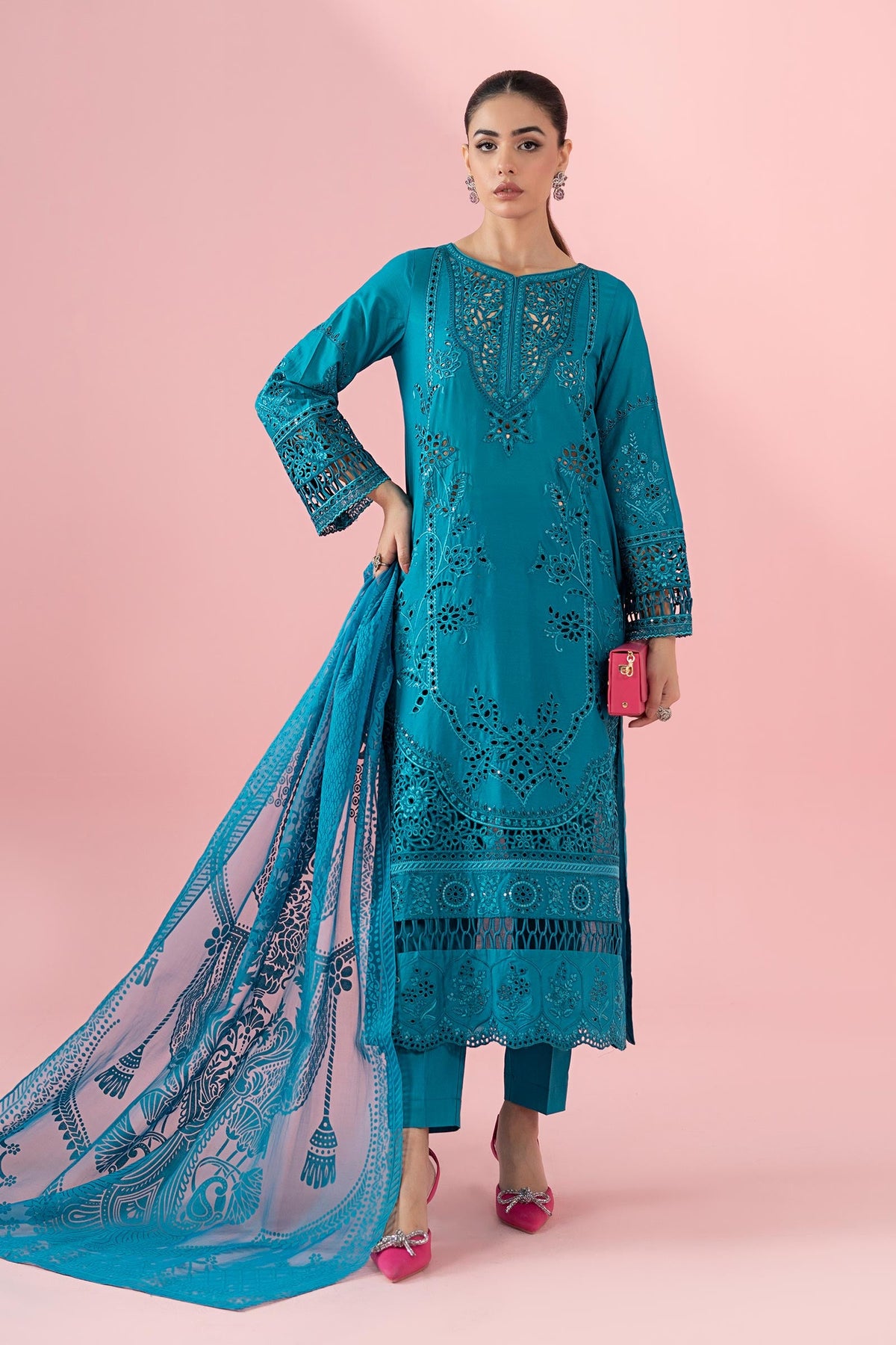 3 Piece Embroidered Lawn Suit
