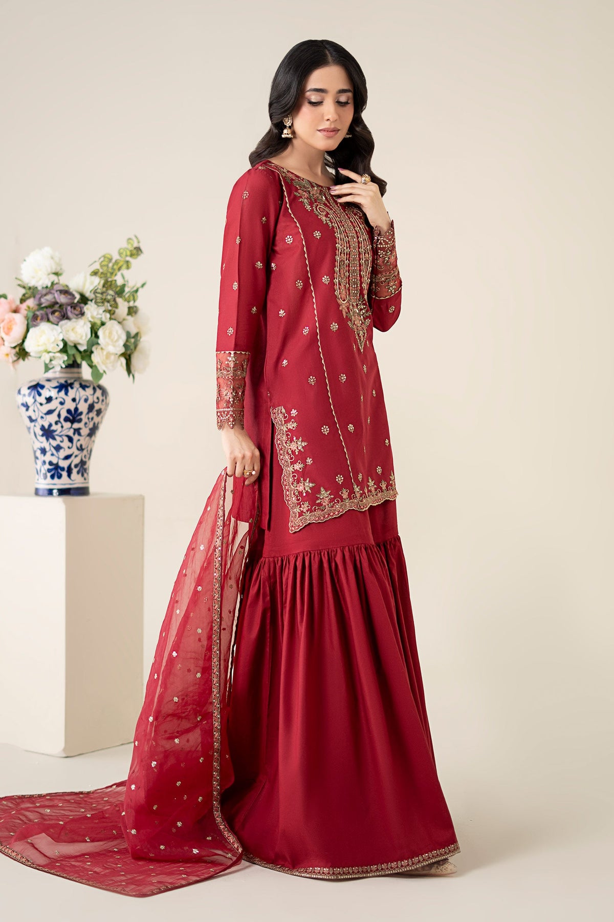 3 Piece Embroidered Lawn Suit