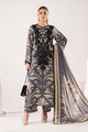 3 Piece Embroidered Raw Silk Suit