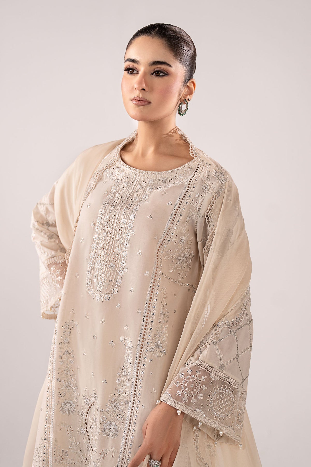 3 Piece Embroidered Lawn Suit - DWA2627-ESM-OFW