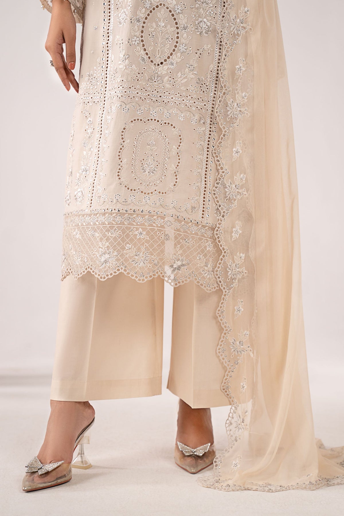 3 Piece Embroidered Lawn Suit - DWA2627-ESM-OFW
