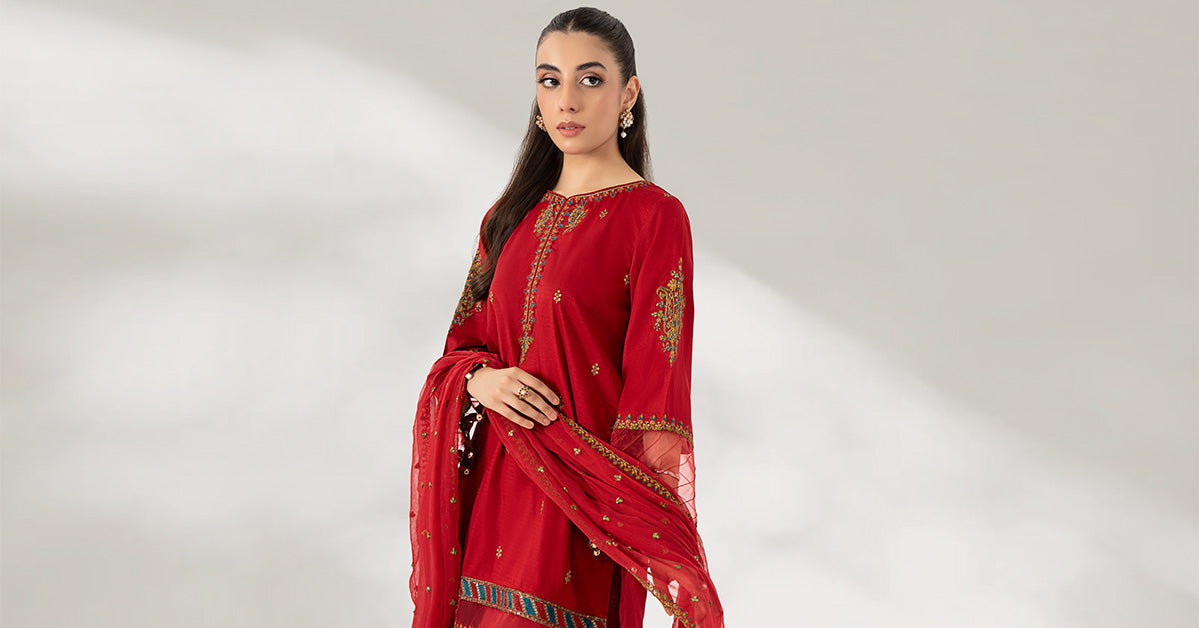 3 Piece Embroidered Lawn Suit
