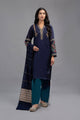 3 Piece Dyed Paper Cotton Suit