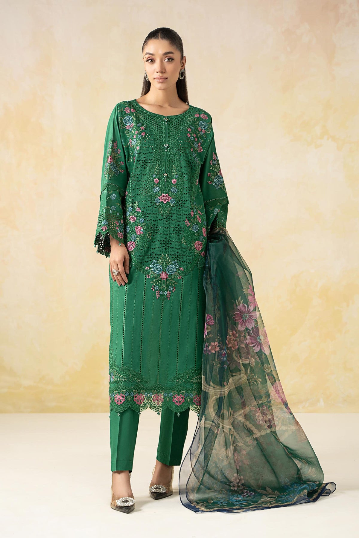 3 Piece Embroidered Lawn Suit