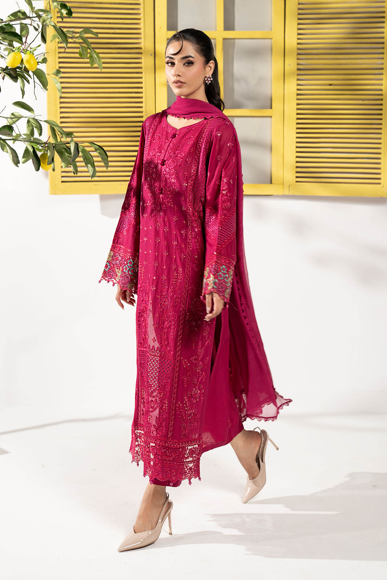 3 Piece Embroidered Lawn Suit