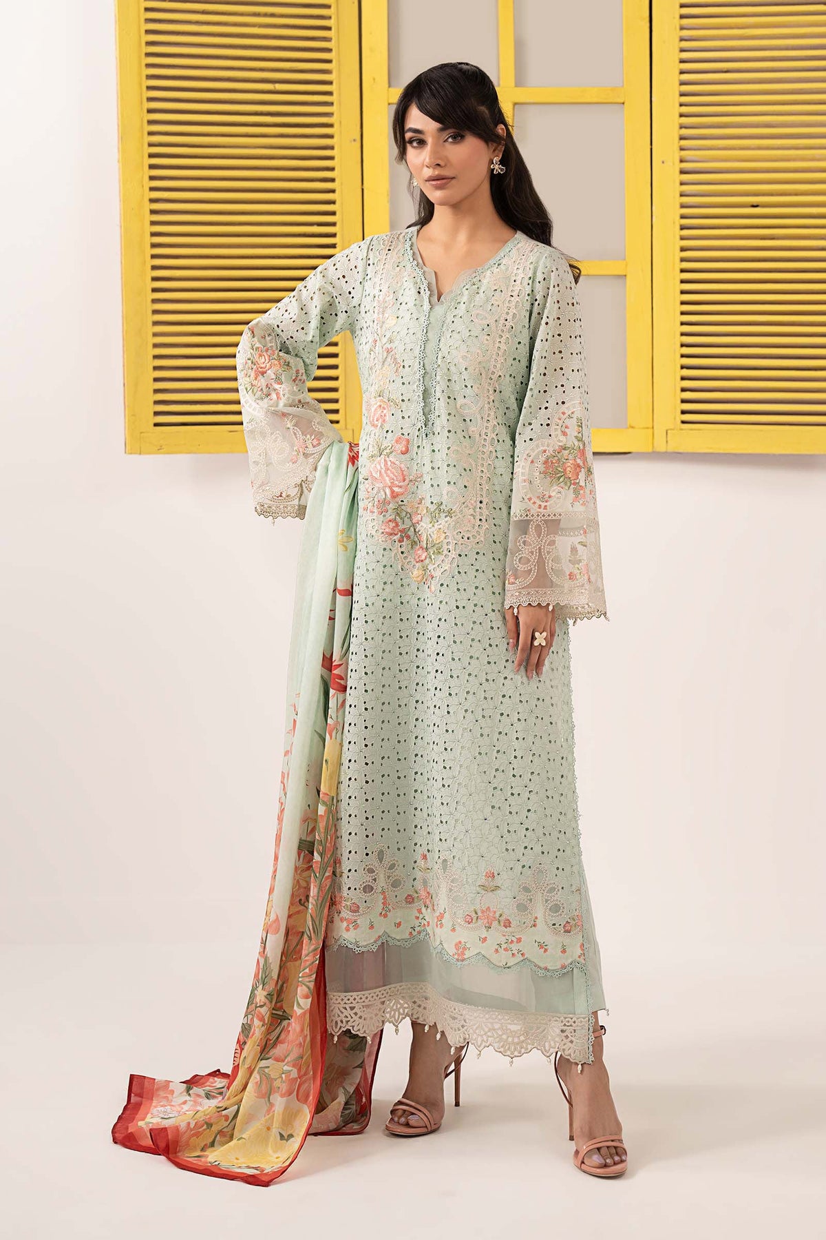 3 Piece Embroidered Lawn Suit