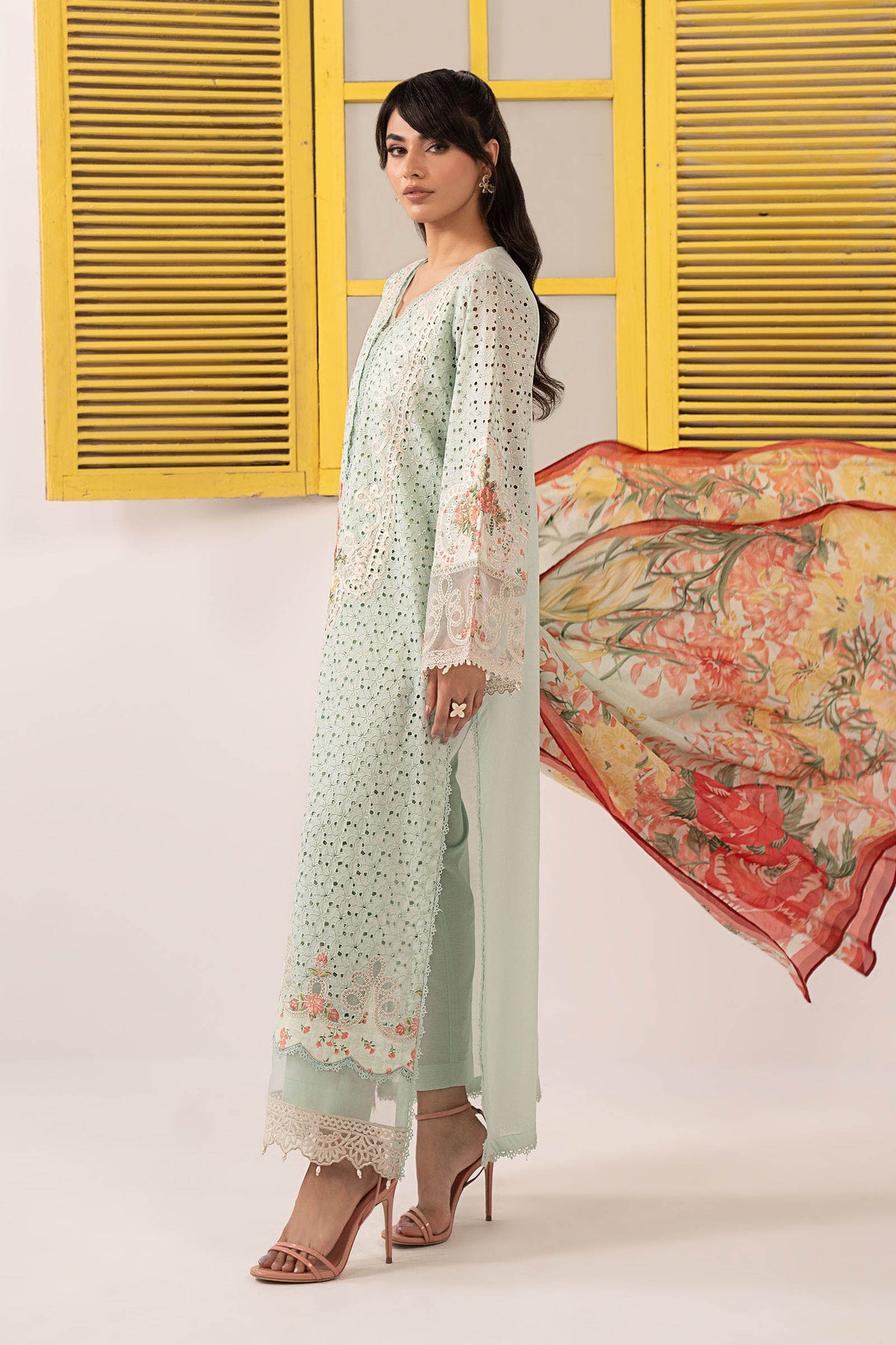3 Piece Embroidered Lawn Suit