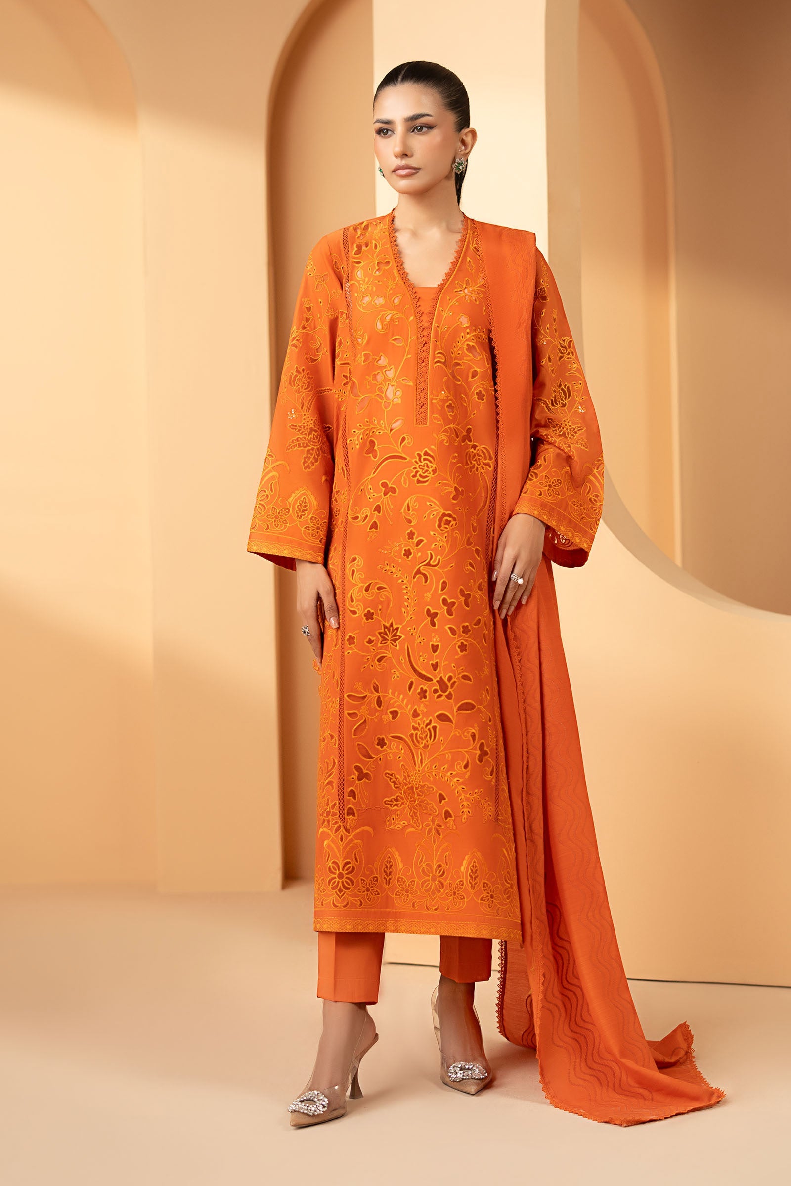 3 Piece Embroidered Lawn Suit