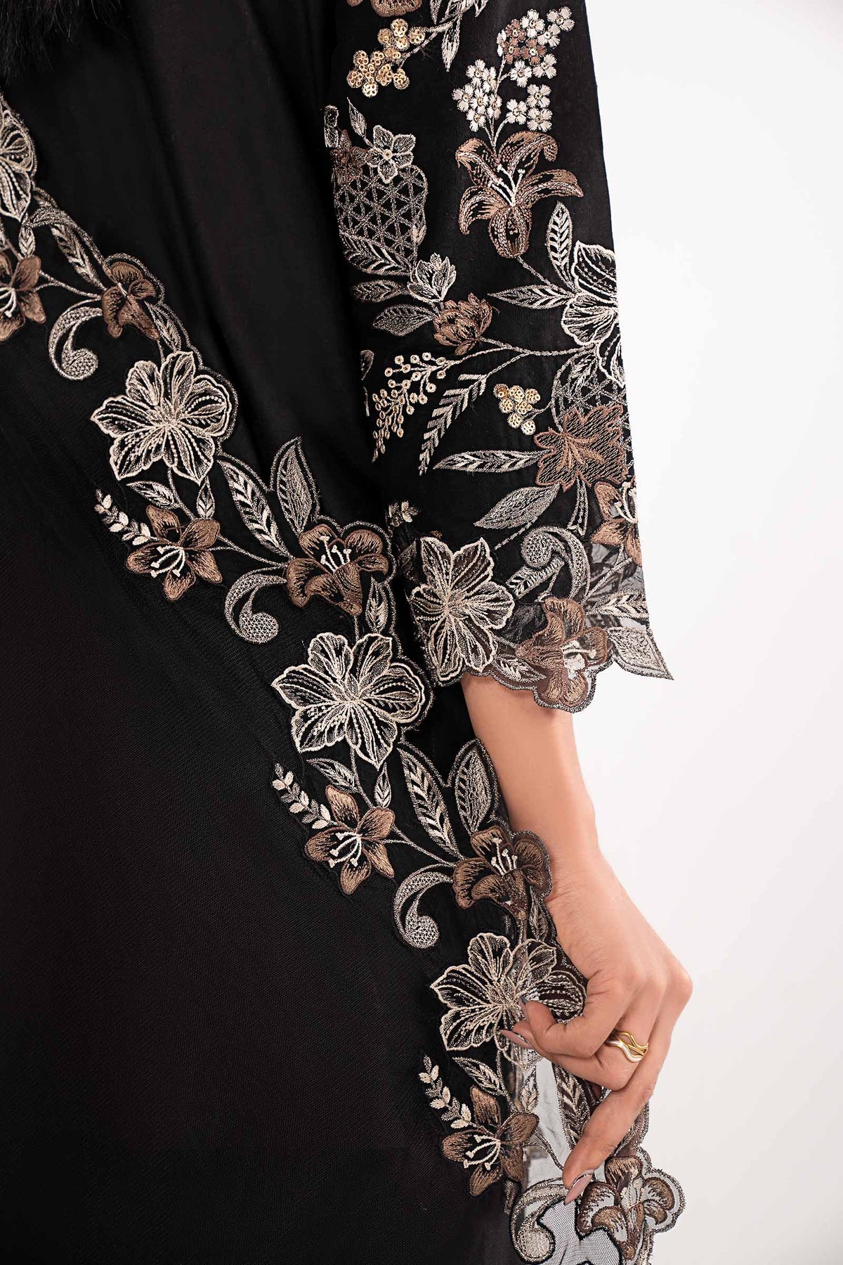 3 Piece Embroidered Dobby Lawn Suit