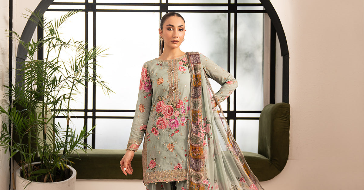 3 Piece Embroidered Lawn Suit