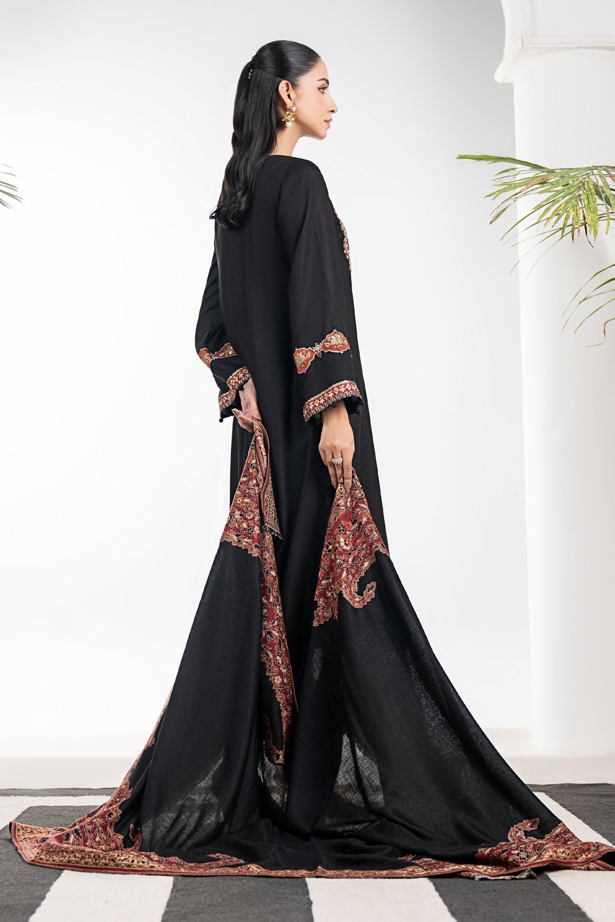 3 Piece Embroidered Marina Twill Suit