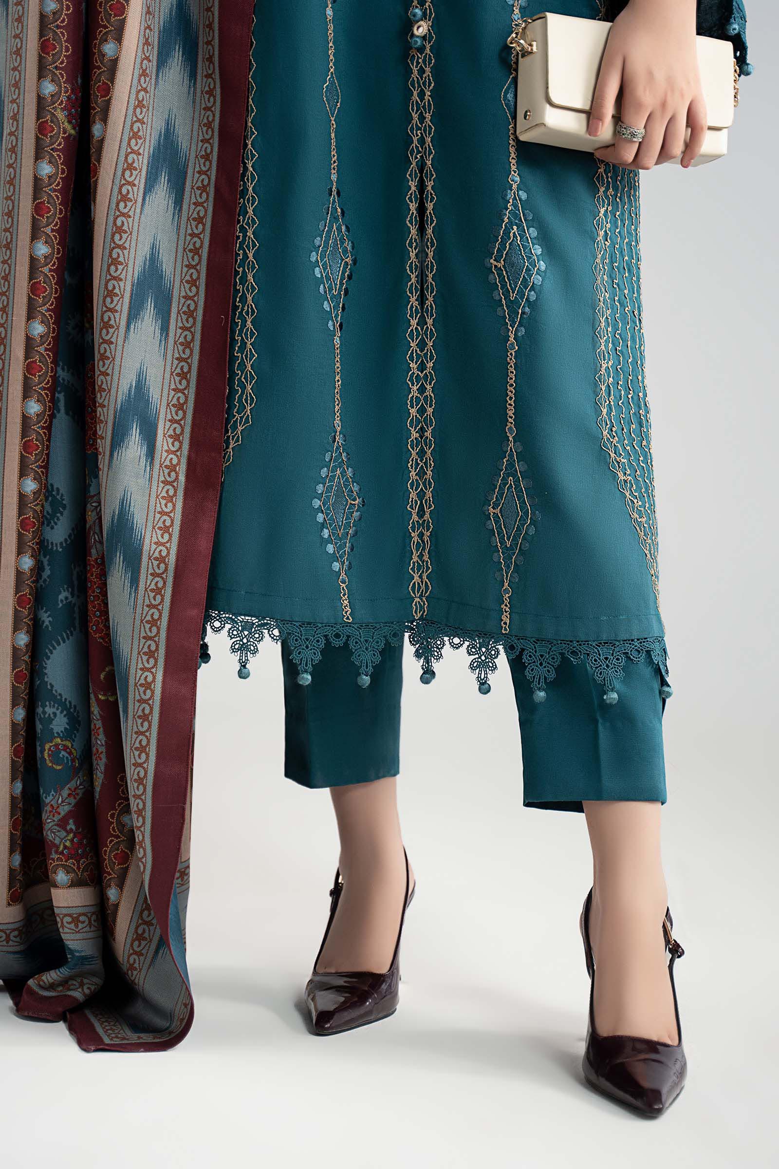 3 Piece Embroidered Khaddar Suit