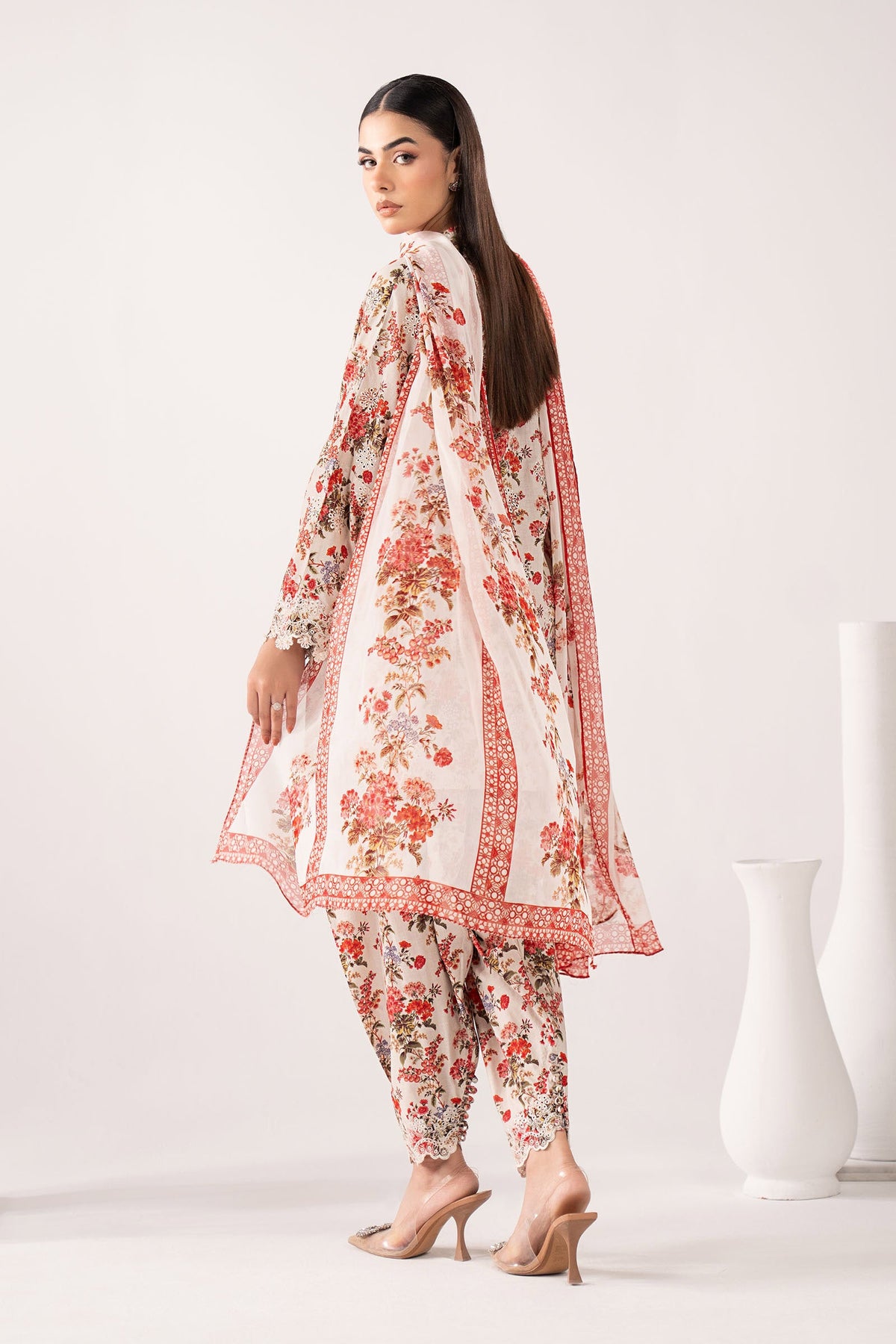 3 Piece Embroidered Lawn Suit - DWA2623-ESM-OFW