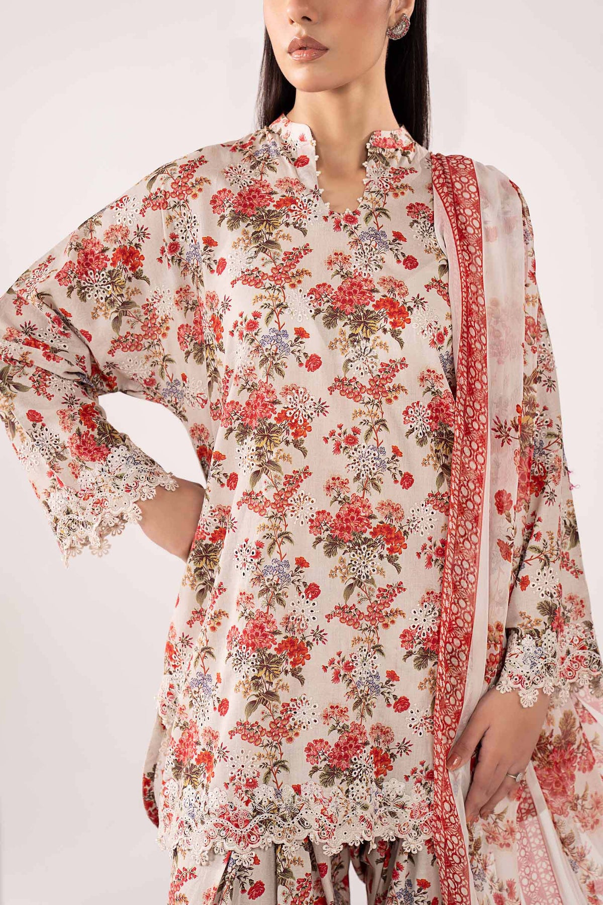 3 Piece Embroidered Lawn Suit - DWA2623-ESM-OFW