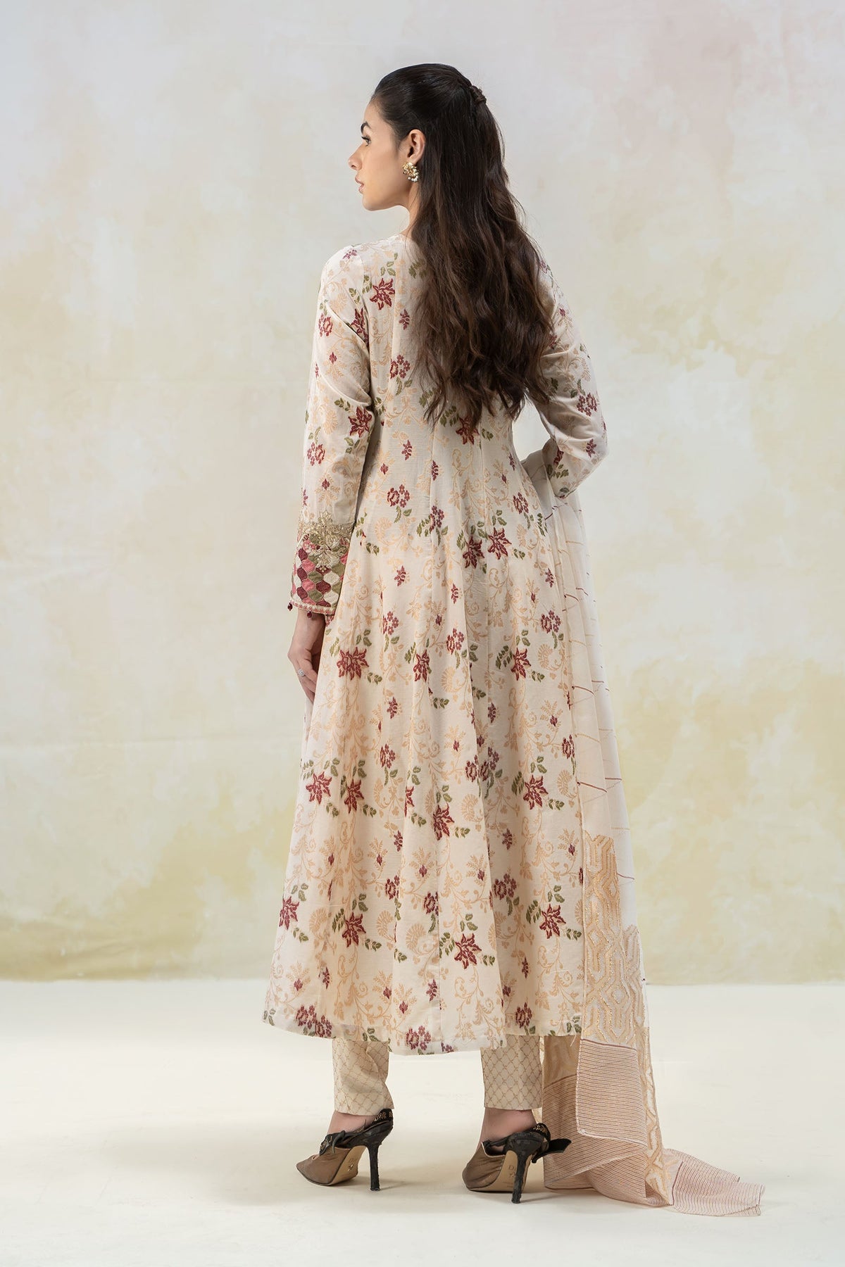 3 Piece Embroidered Suit