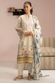 WHIMSICAL BLOOM-3PC PRINTED LAWN SUIT