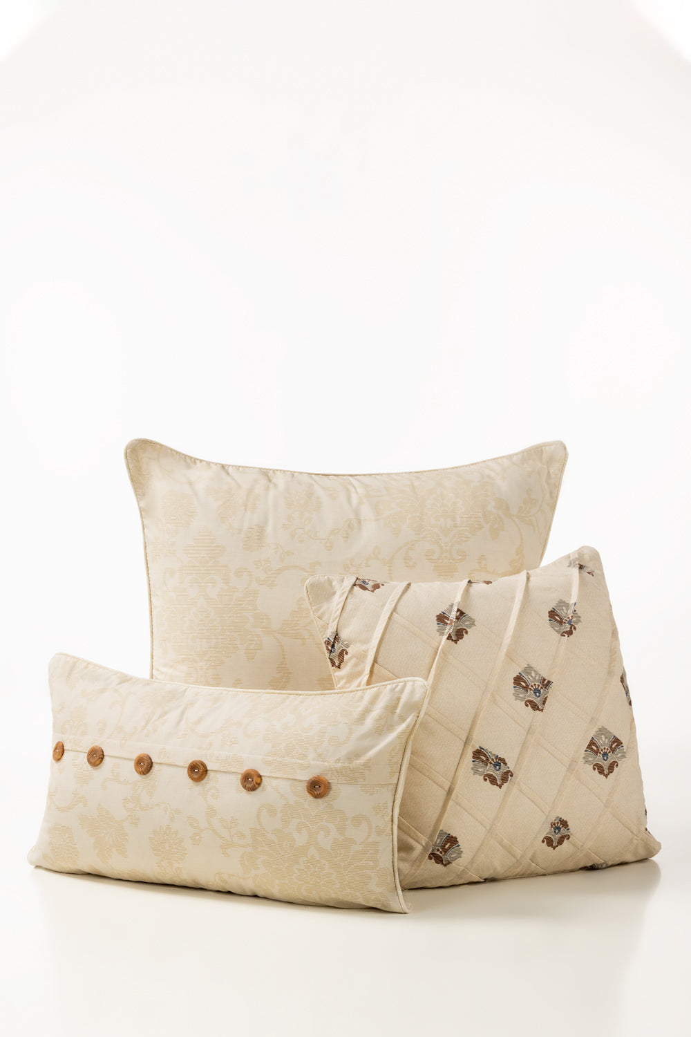 Damask Hatch T-150 Euro Sham Cushion Cover