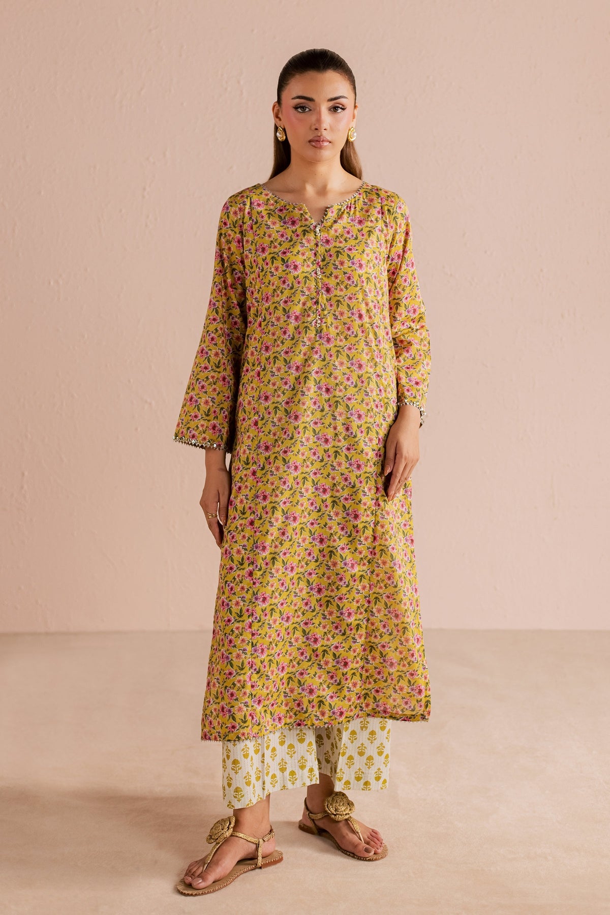 Dan 2Pc - Printed Lawn Dress