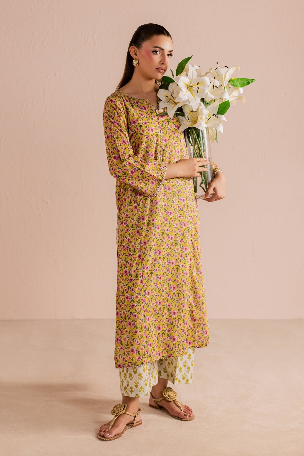 Dan 2Pc - Printed Lawn Dress