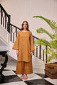 DC-2256 MUSTARD 2PCS EMBROIDERED KURTA WITH TROUSER