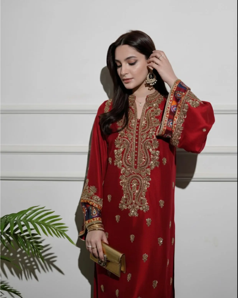 Deep Red Muskan-Festive