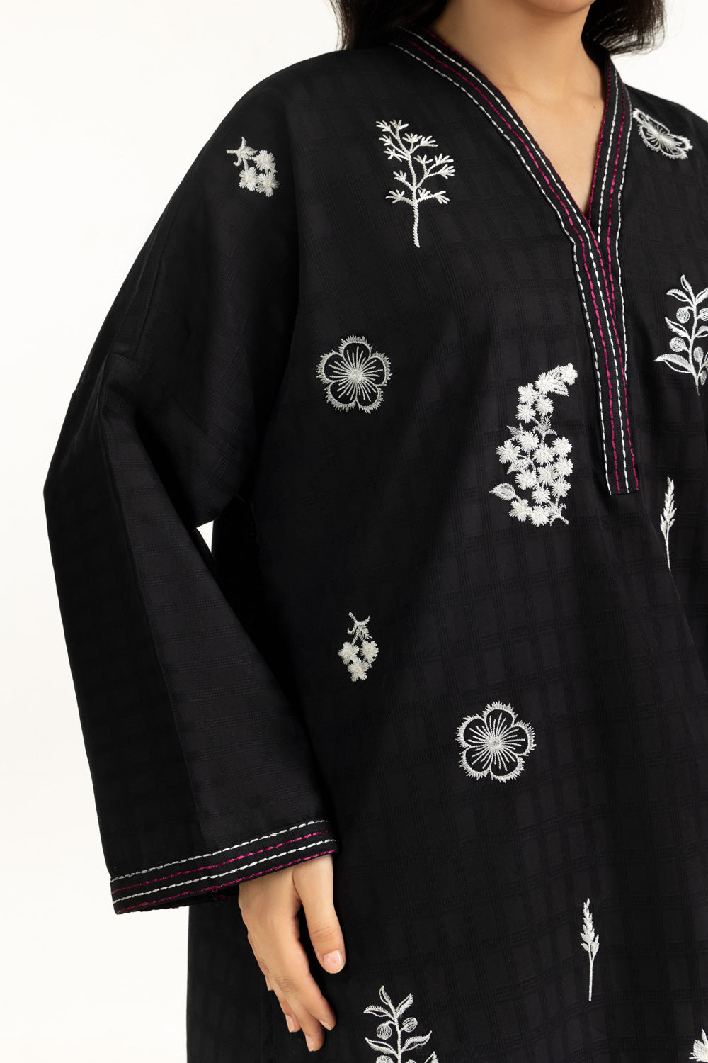 Dobby Embroidered Co-Ord Set