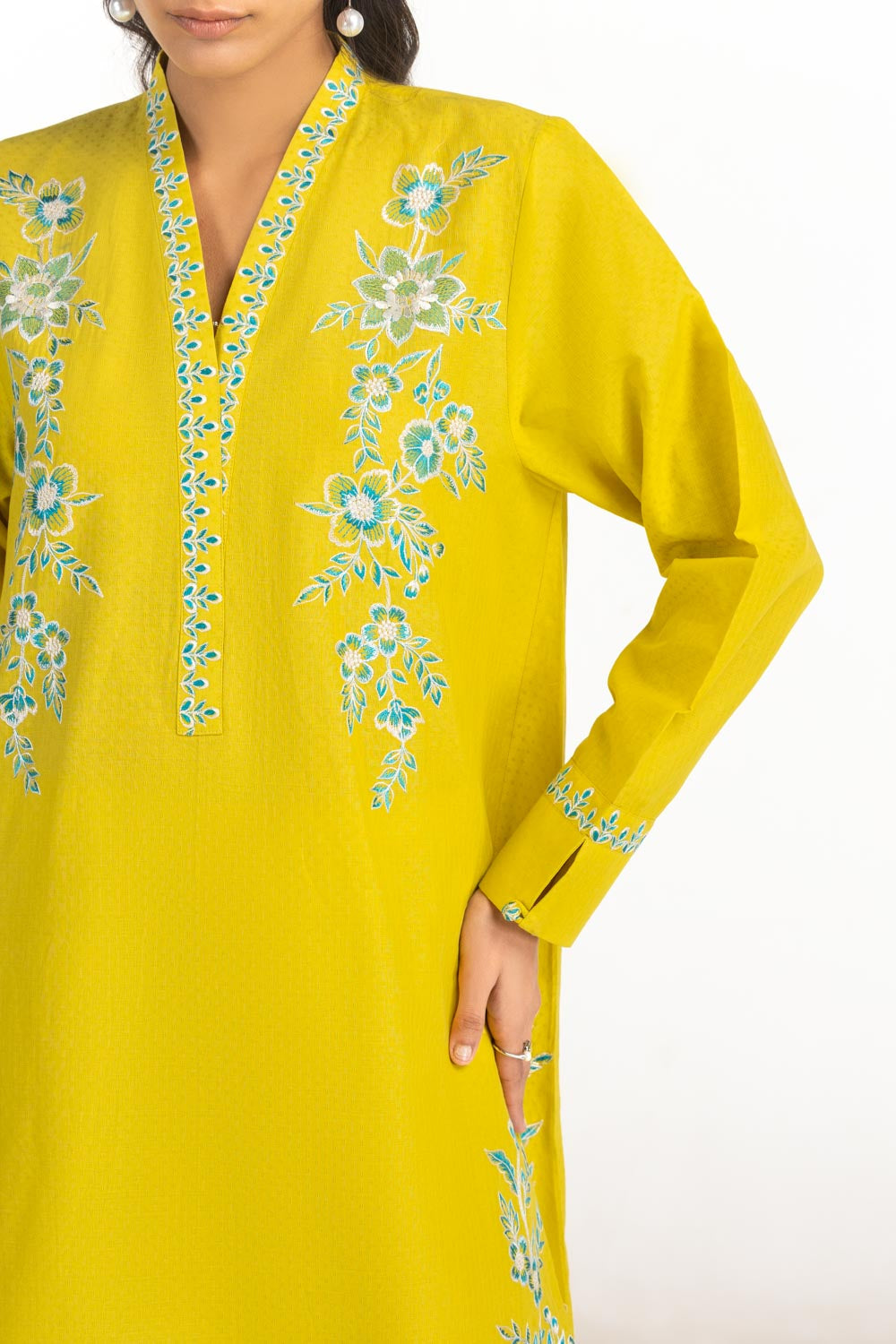 Dobby Embroidered Co-Ord Set