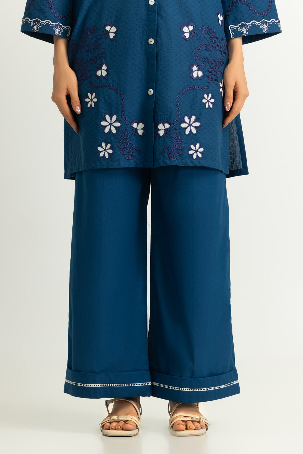 Dobby Embroidered Co-Ord Set