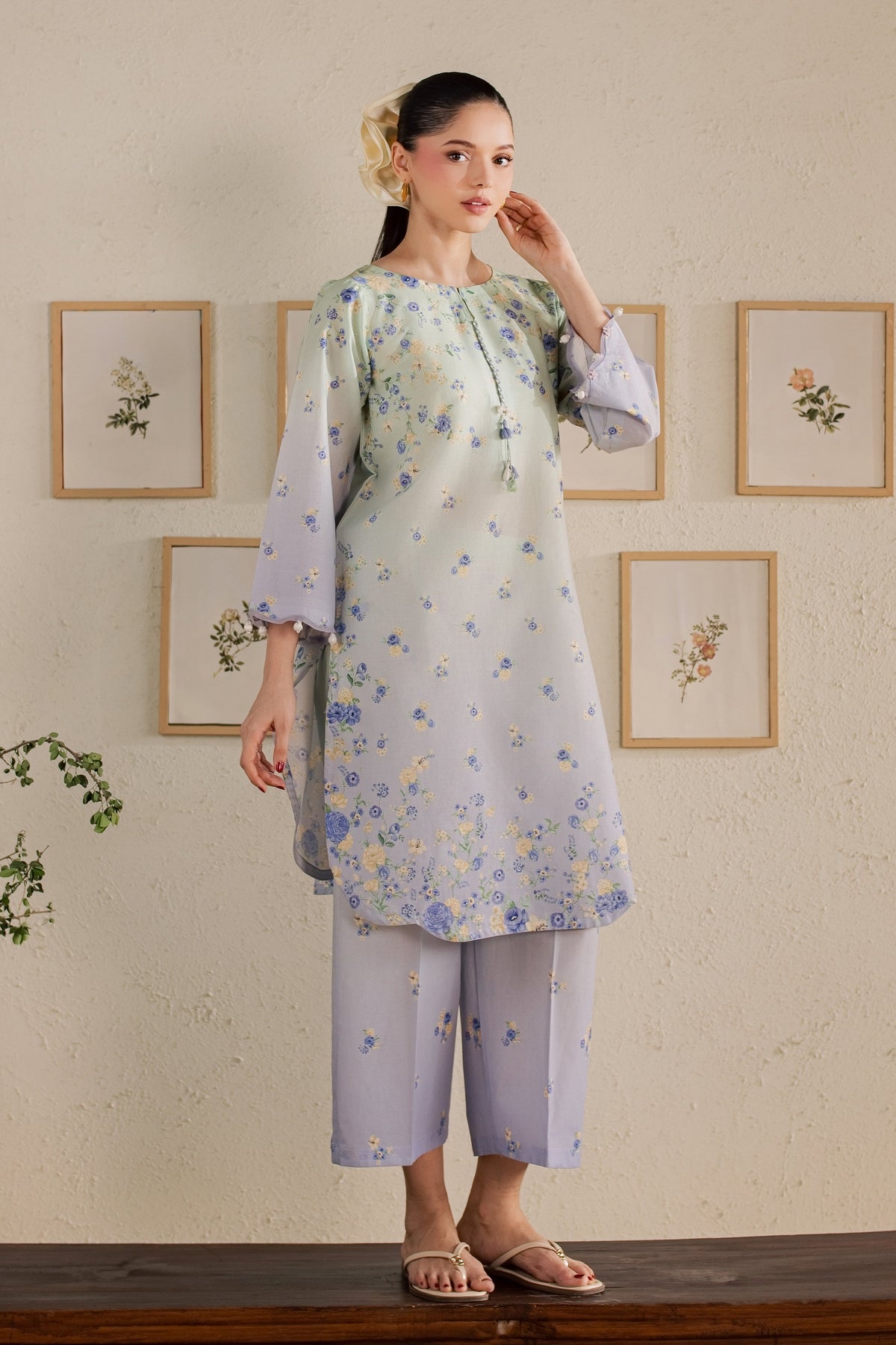 Dorami 2Pc - Printed Lawn Dress