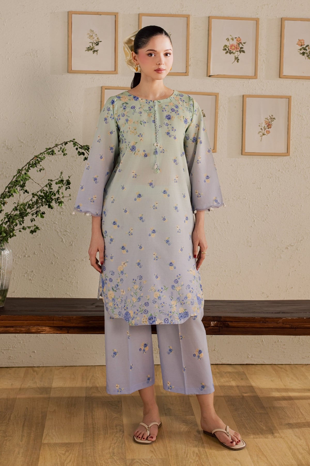 Dorami 2Pc - Printed Lawn Dress