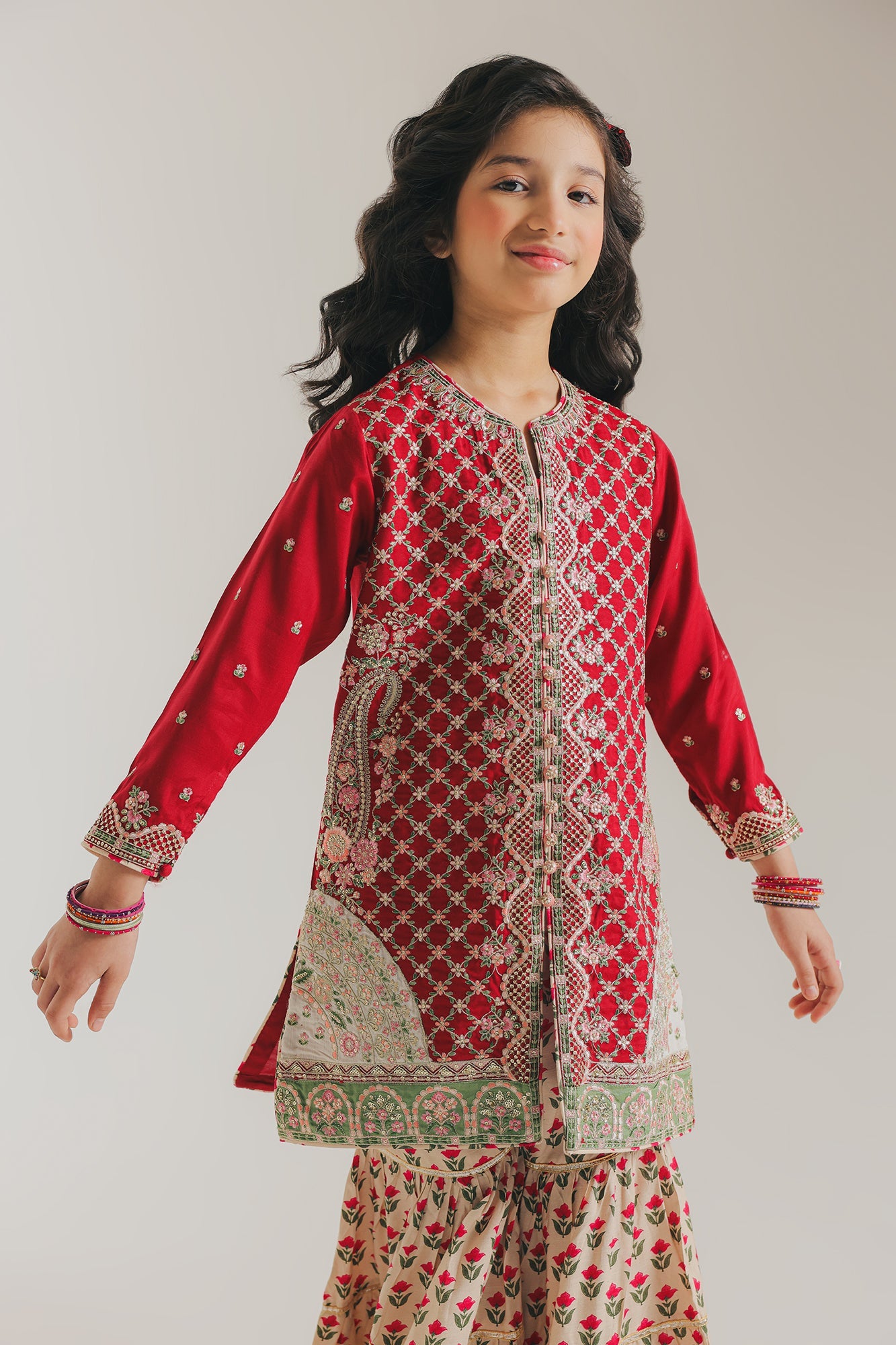EMBROIDERED SUIT (E0253/415/301 E0253/315/301)