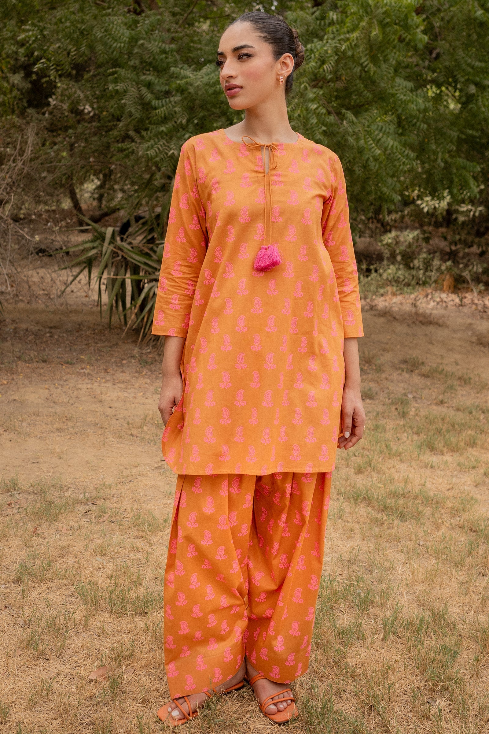 Paisley dot 2 piece