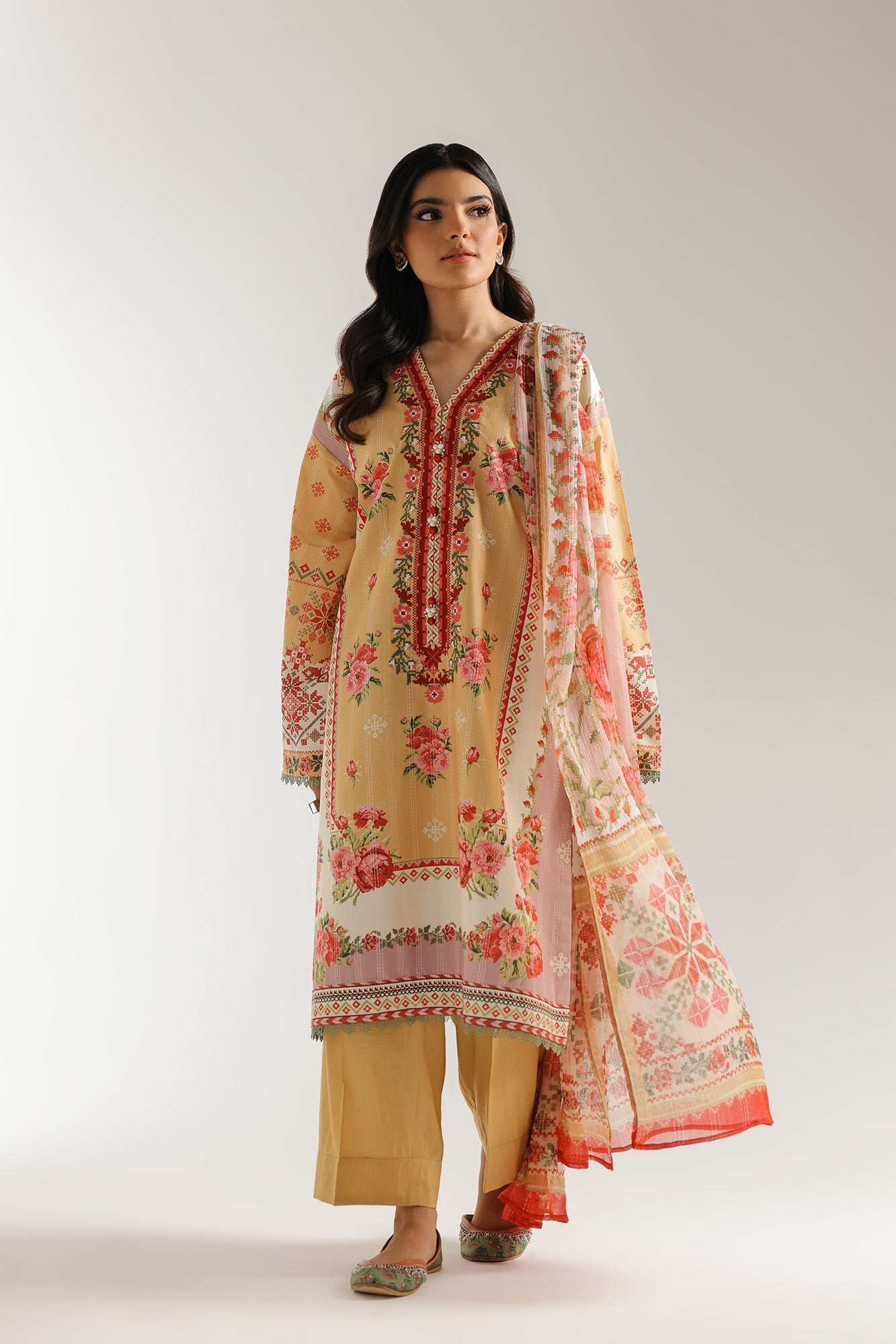 EMBROIDERED SUIT (E0727/203/219)