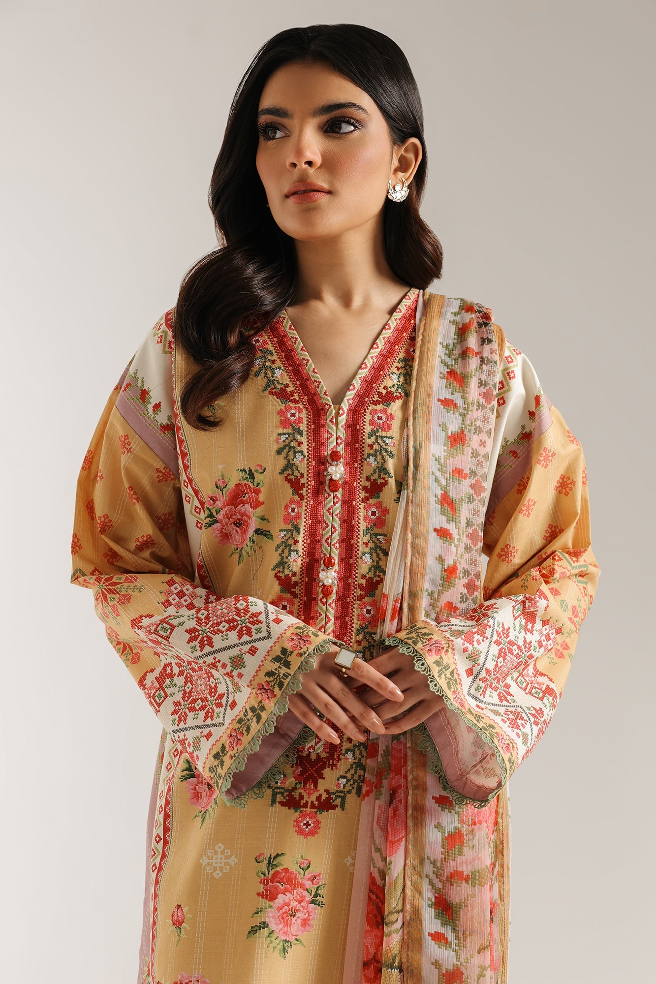 EMBROIDERED SUIT (E0727/203/219)