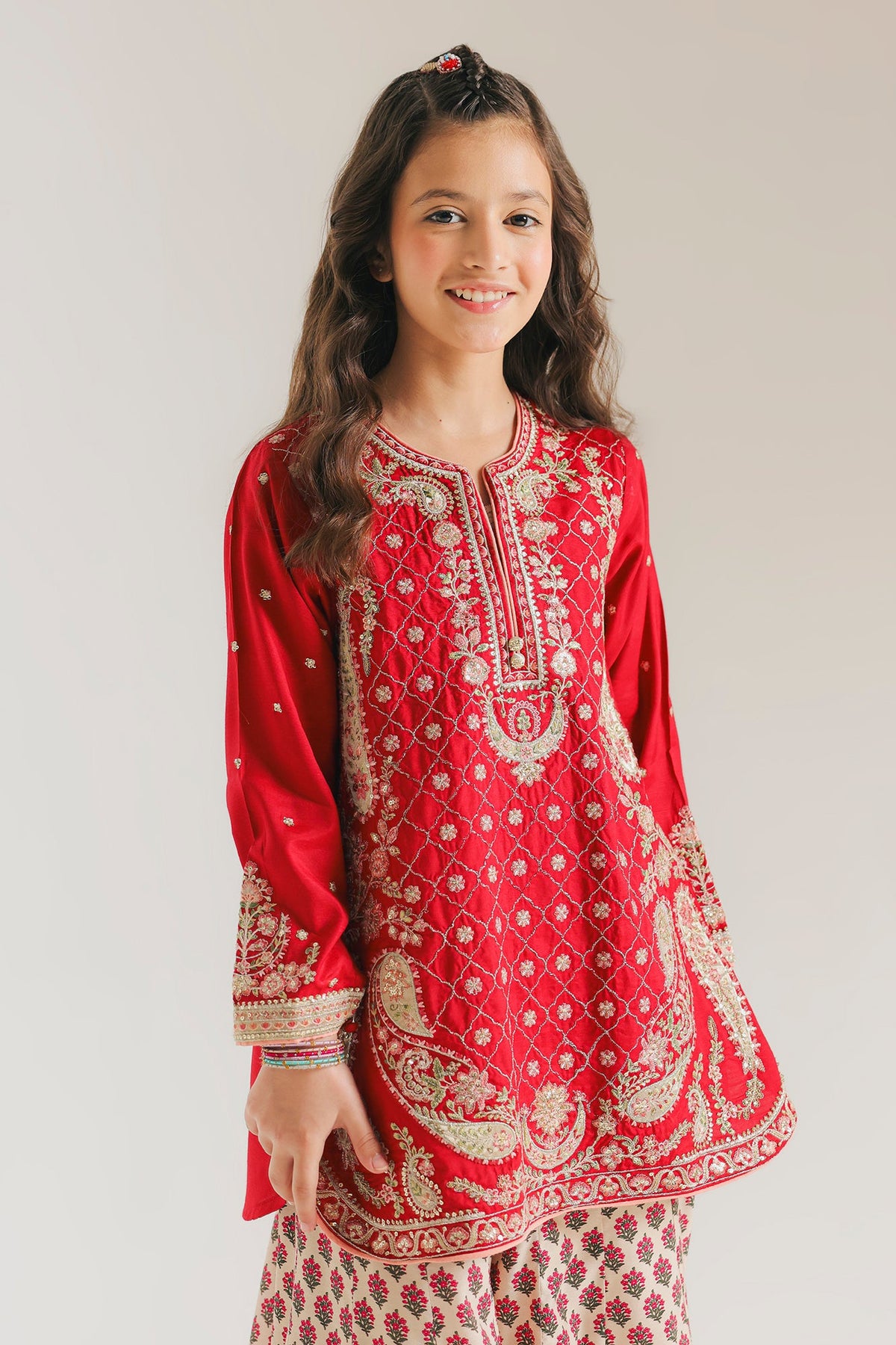 EMBROIDERED SUIT (E0807/404/301 E0807/304/301)