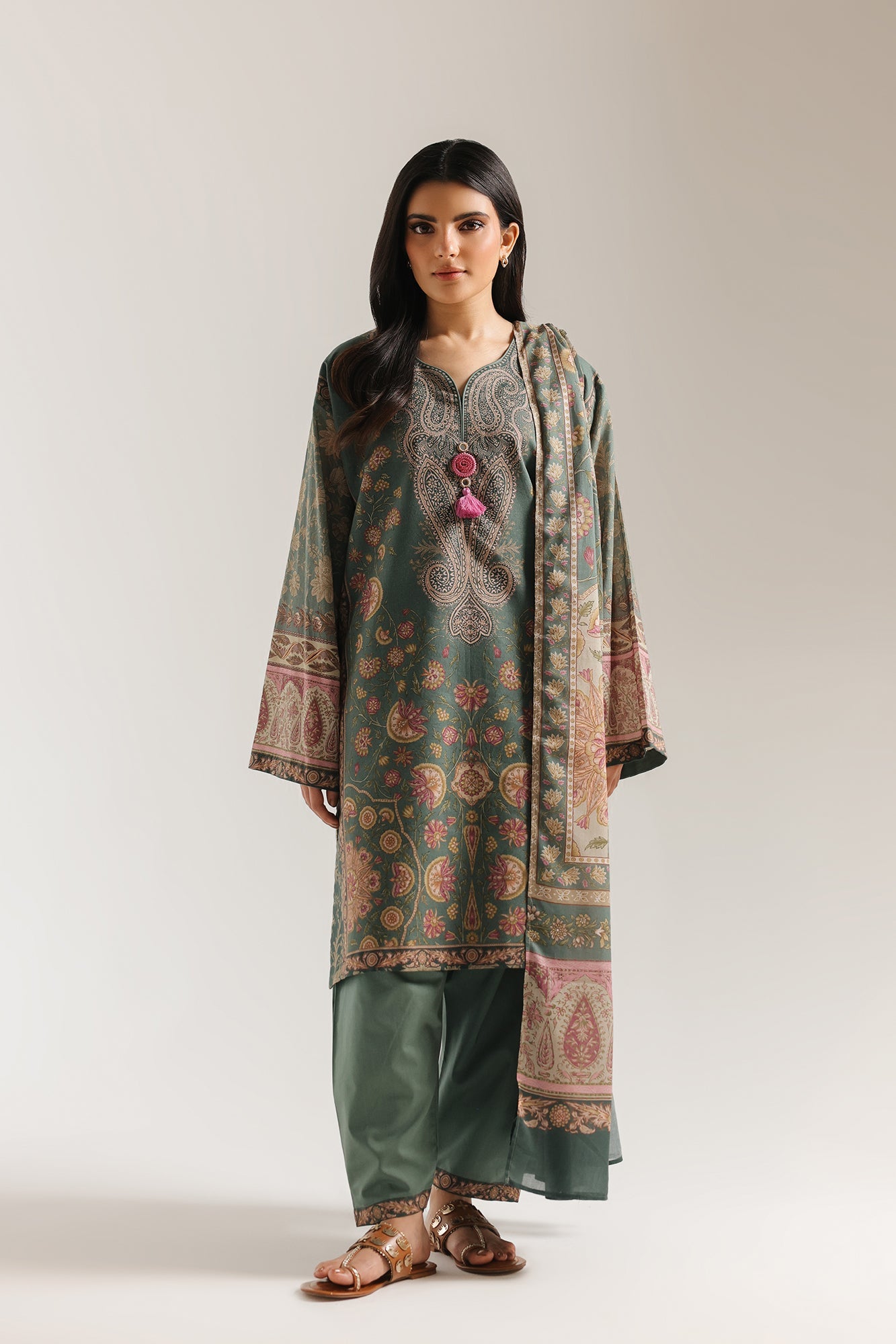 EMBROIDERED SUIT (E0880/202/708)