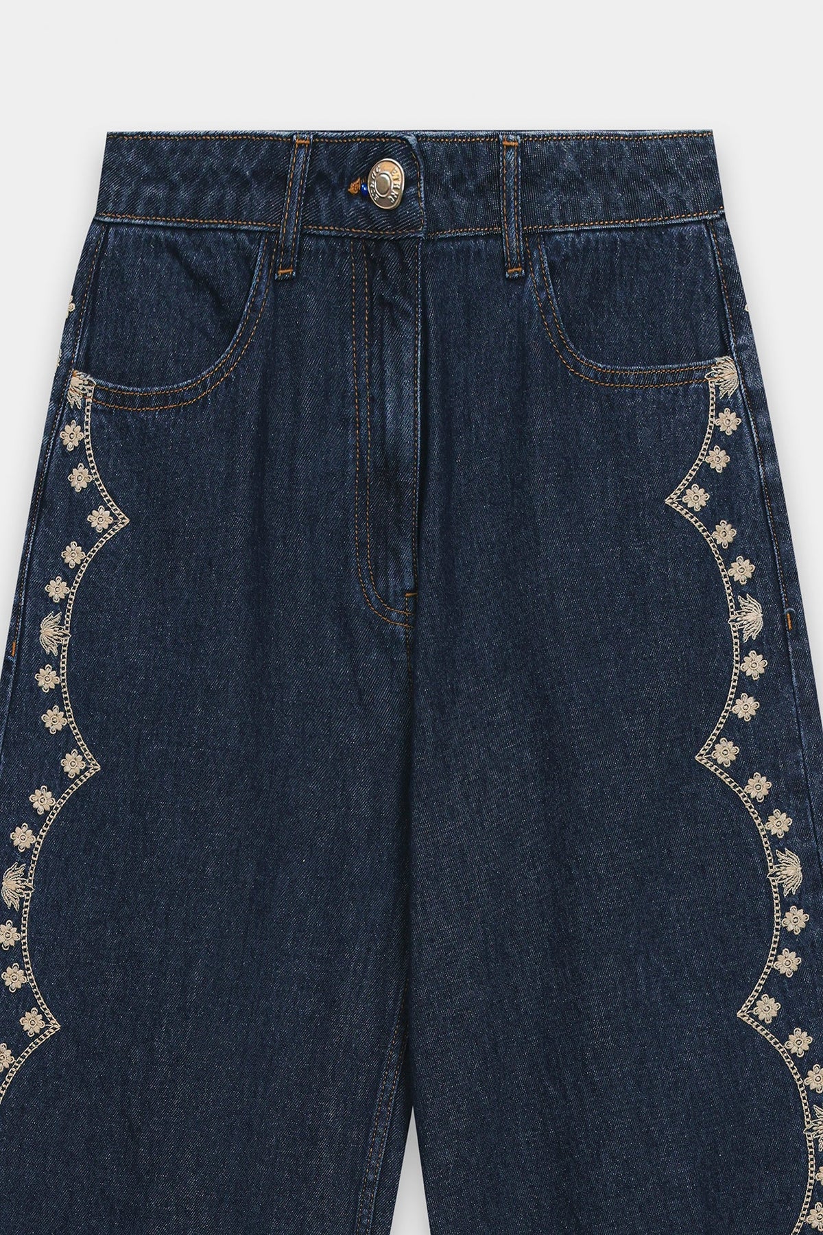 EMBROIDERED JEANS (E1027/101/622)