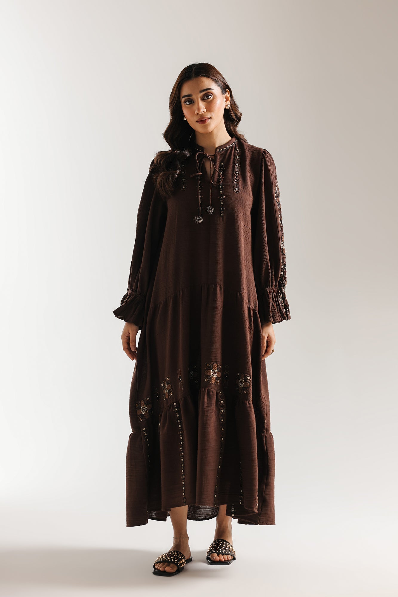 EMBROIDERED DRESS (E1041/101/801)