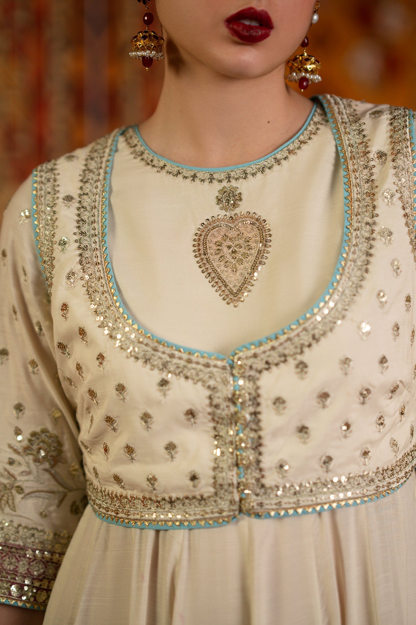 EMBROIDERED PISHWAS (E1061/104/004)