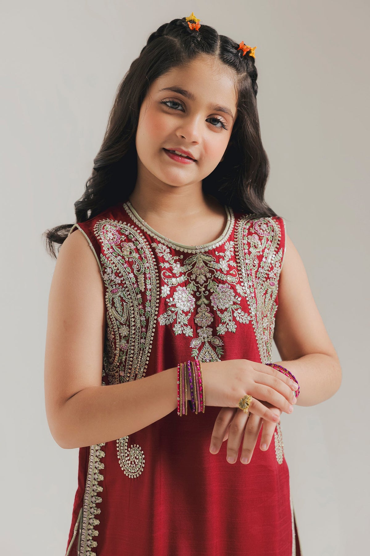 EMBROIDERED SUIT (E1073-404-310 E1073-304-310)