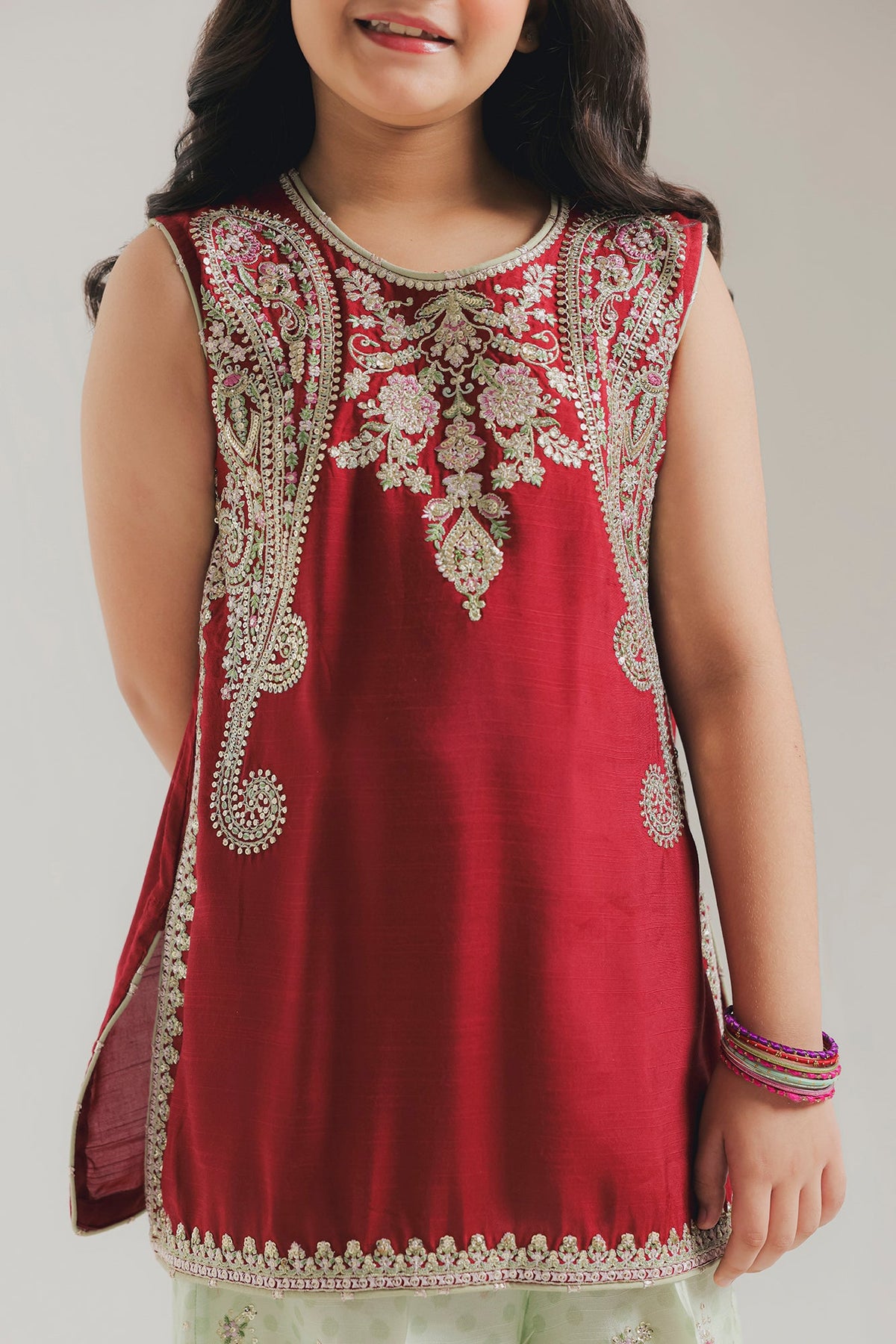 EMBROIDERED SUIT (E1073-404-310 E1073-304-310)