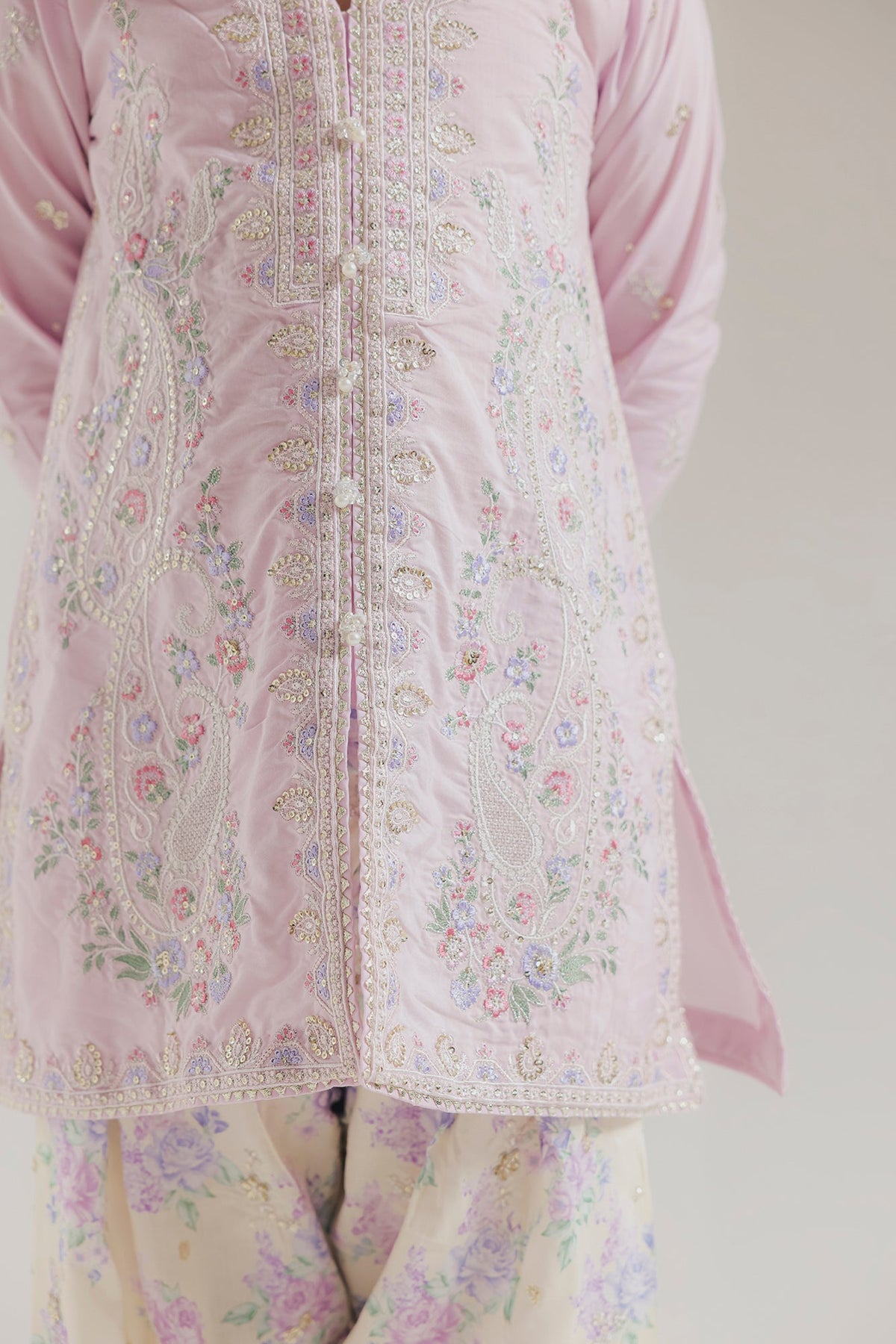 EMBROIDERED SUIT (E1082-404-529 E1082-304-529)