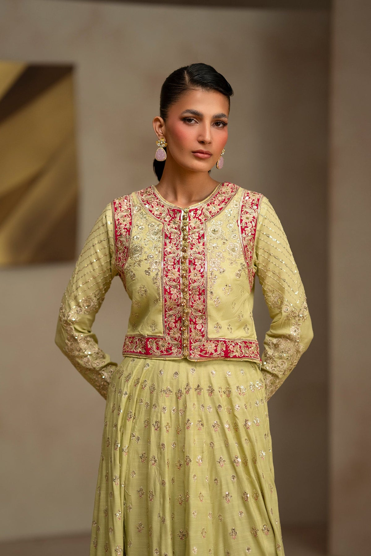 EMBROIDERED SUIT (E1255-104-130)