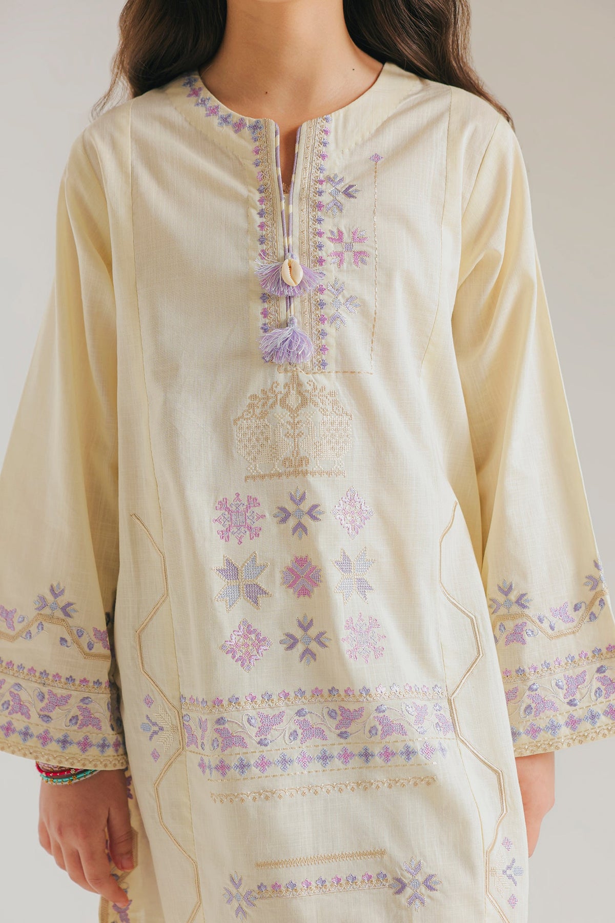 EMBROIDERED SUIT (E1529/402/003 E1529/302/003)