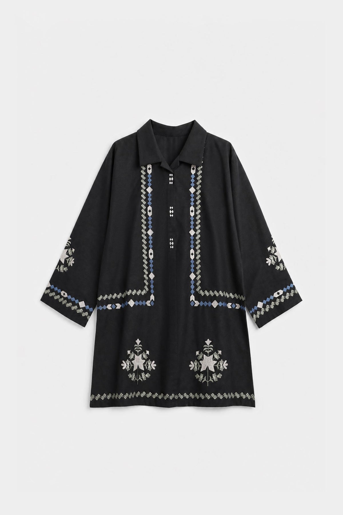 EMBROIDERED SUIT (E1818-402-902 E1818-302-902)
