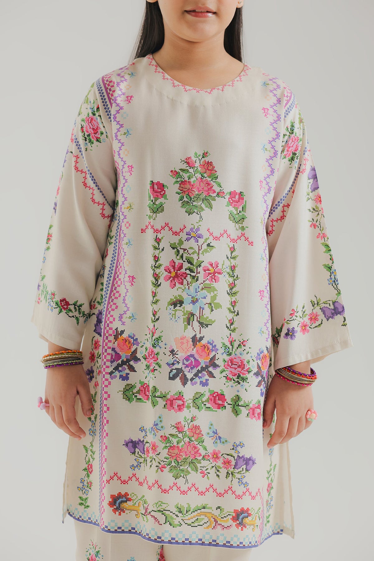 EMBROIDERED SUIT (E1829-402-003 E1829-302-003)