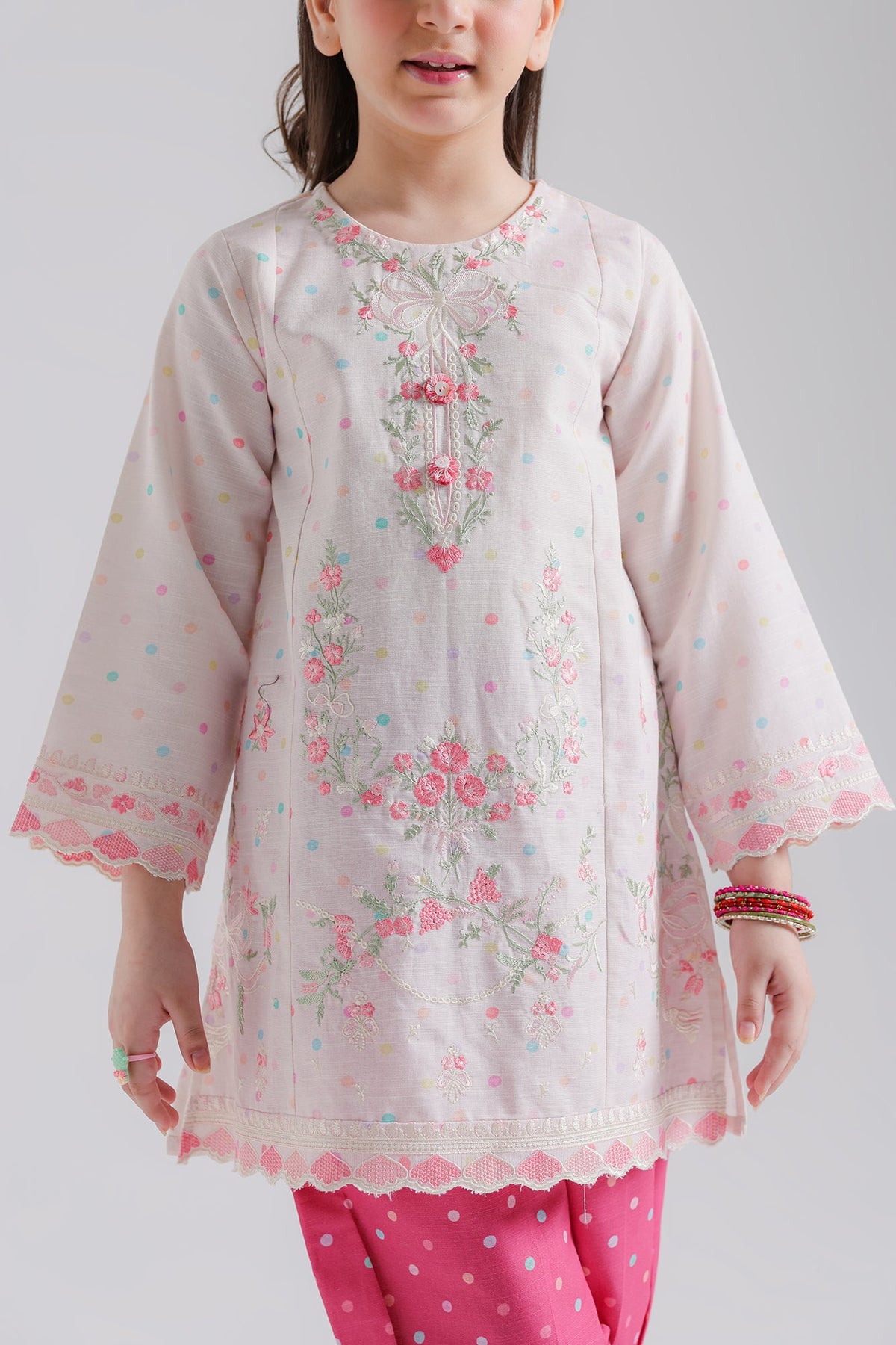 EMBROIDERED SUIT (E1883-402-330 E1883-302-330)