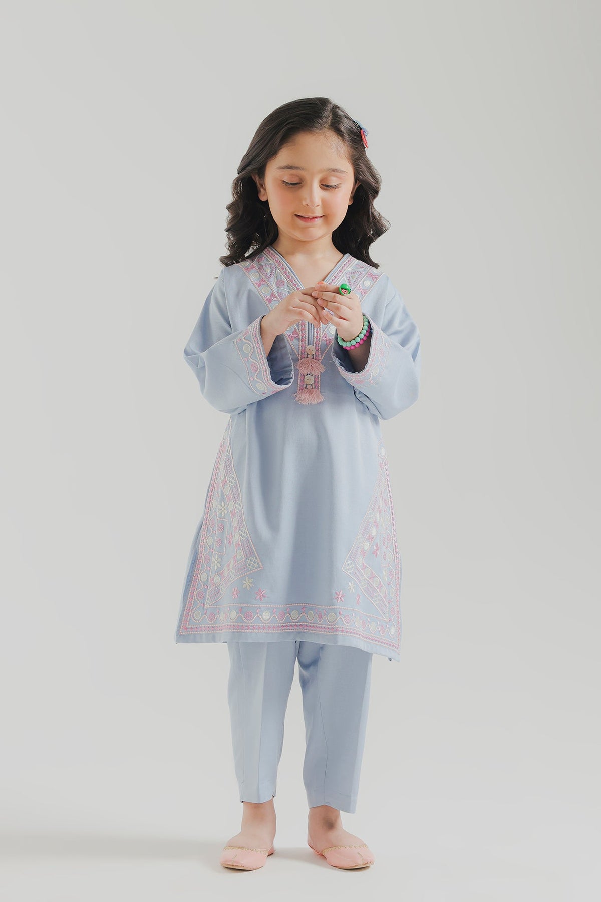 EMBROIDERED SUIT (E1892-402-614 E1892-302-614)