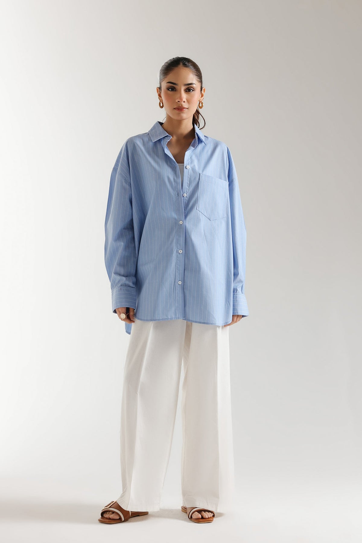 BUTTON DOWN STRIPED SHIRT (E2325/108/628)