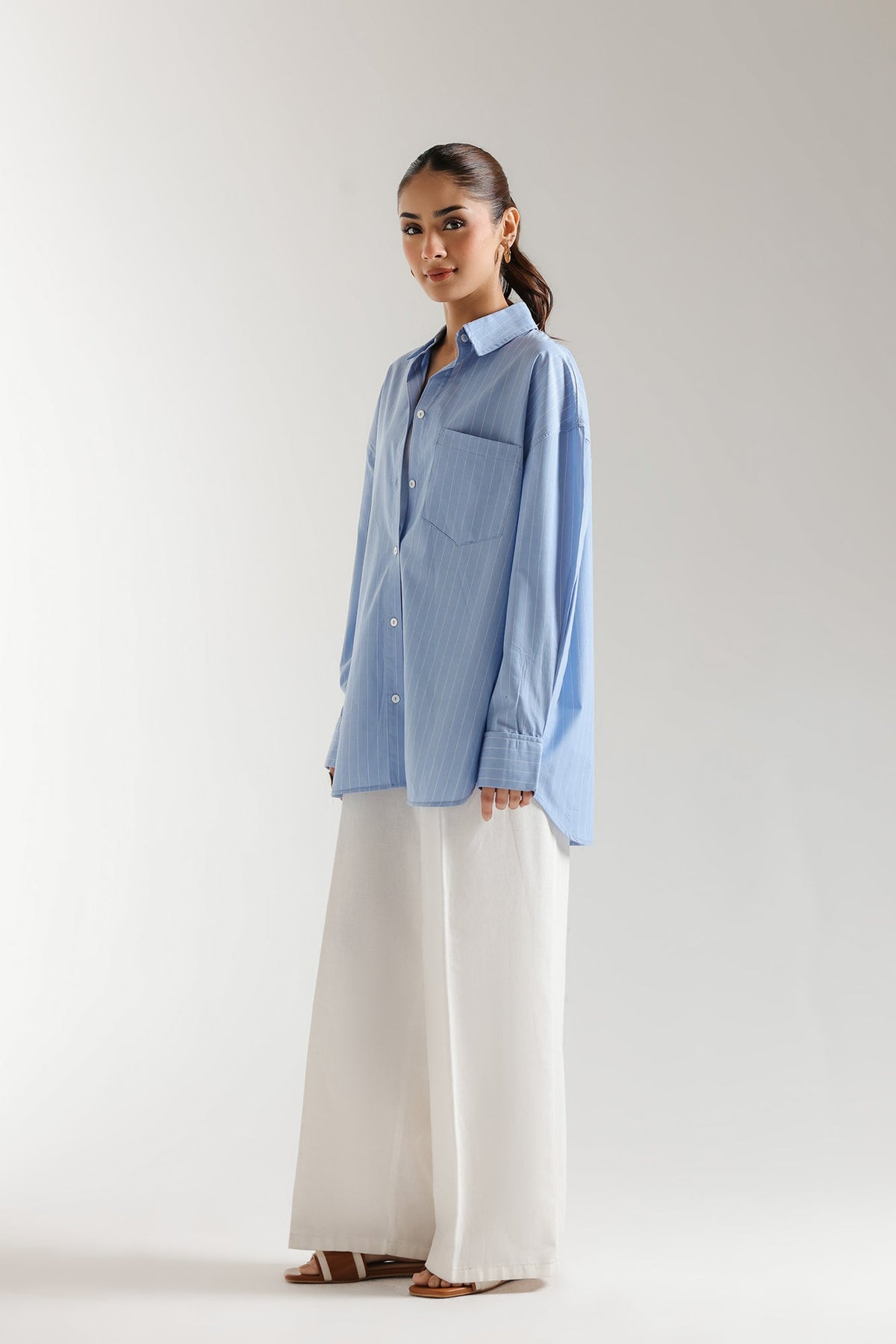 BUTTON DOWN STRIPED SHIRT (E2325/108/628)